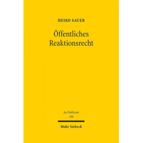 Heiko Sauer - Öffentliches Reaktionsrecht