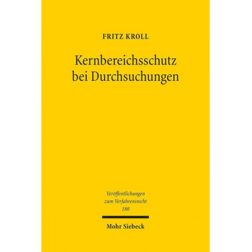 Fritz Kroll - Kernbereichsschutz bei Durchsuchungen