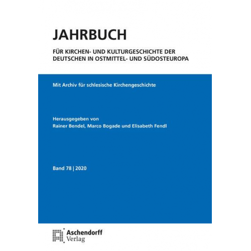 Jahrbuch für Kirchen- und Kulturgeschichte der Deutschen in Ostmittel- und Südosteuropa