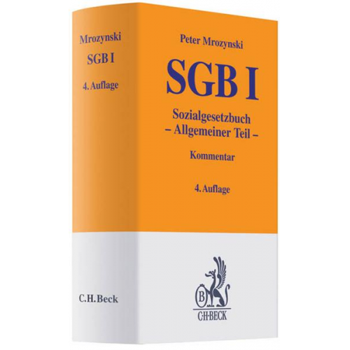 Peter Mrozynski - Sozialgesetzbuch (SGB) I. Allgemeiner Teil