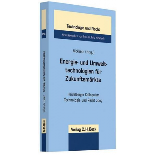 Fritz Nicklisch - Energie- und Umwelttechnologien für Zukunftsmärkte