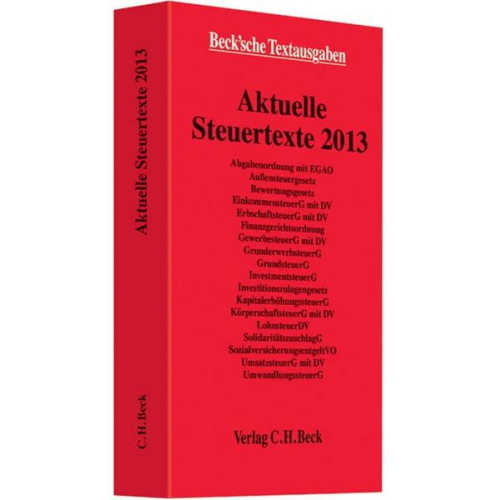 Aktuelle Steuertexte 2013