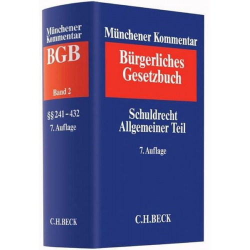 Münchener Kommentar zum Bürgerlichen Gesetzbuch Bd. 2: Schuldrecht Allgemeiner Teil