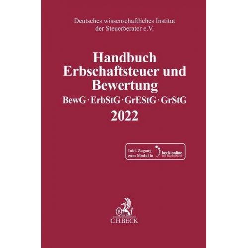 Handbuch Erbschaftsteuer und Bewertung 2022