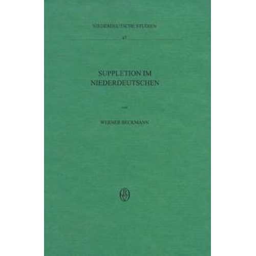 Werner Beckmann - Suppletion im Niederdeutschen