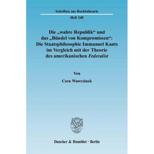 Cora Wawrzinek - Wawrzinek: 'wahre Republik' und 'Bündel von Kompromissen'