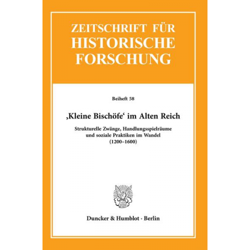 ›Kleine Bischöfe‹ im Alten Reich.