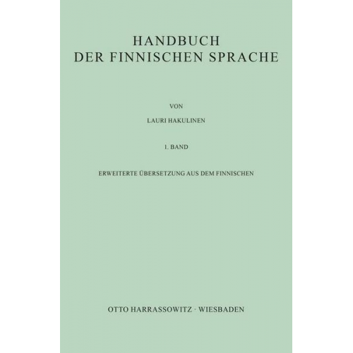 Lauri Hakulinen - Handbuch der finnischen Sprache