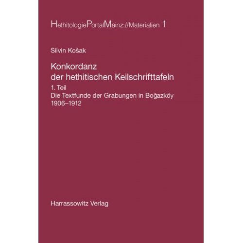 Silvin Kosak - Konkordanz der hethitischen Keilschrifttafeln