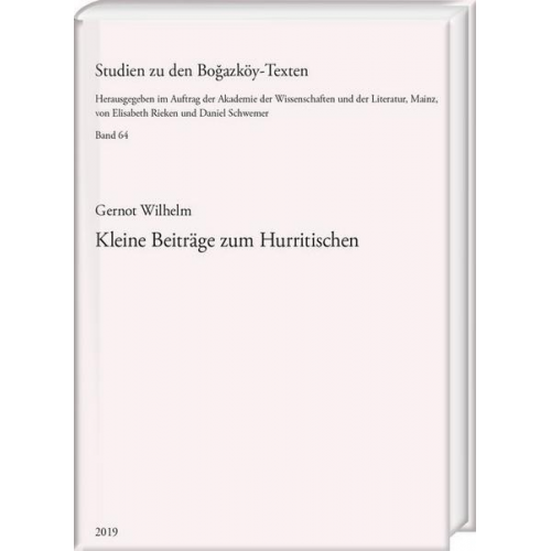 Gernot Wilhelm - Kleine Beiträge zum Hurritischen