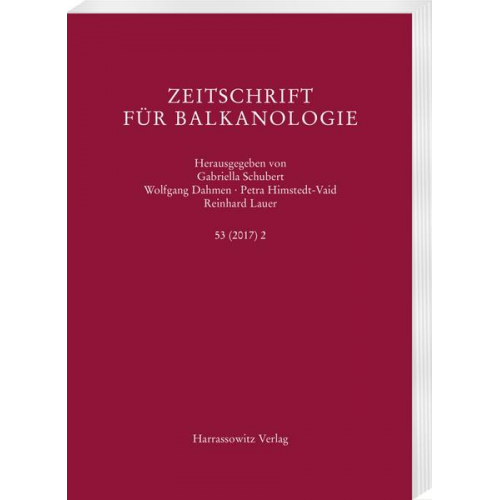 Zeitschrift für Balkanologie 53 (2017) 2