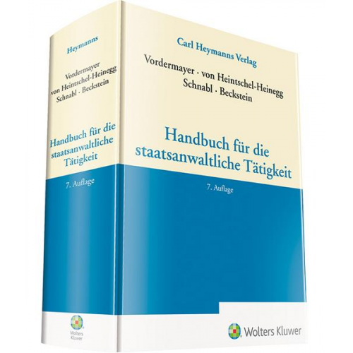 Handbuch für die staatsanwaltliche Tätigkeit