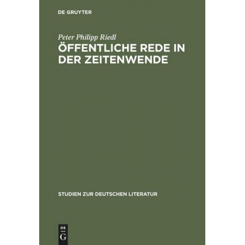 Peter Philipp Riedl - Öffentliche Rede in der Zeitenwende