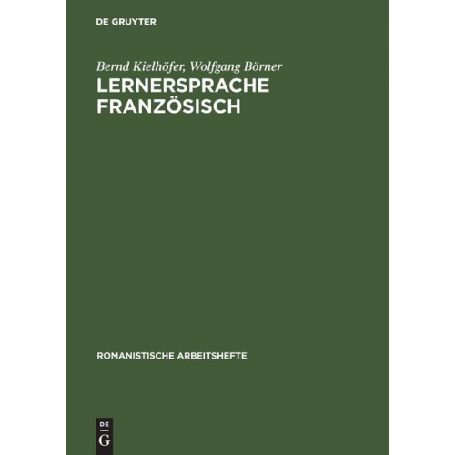 Bernd Kielhöfer & Wolfgang Börner - Lernersprache Französisch