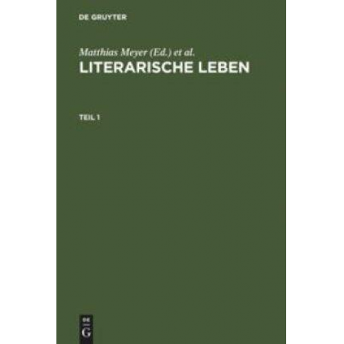 Matthias Meyer - Literarische Leben