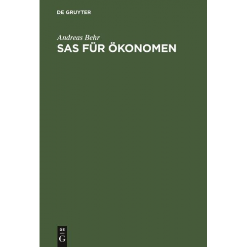 Andreas Behr - SAS für Ökonomen