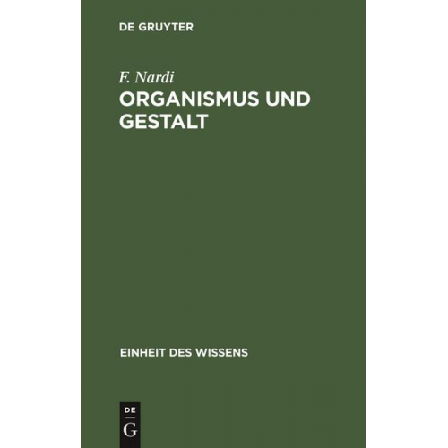 F. Nardi - Organismus und Gestalt