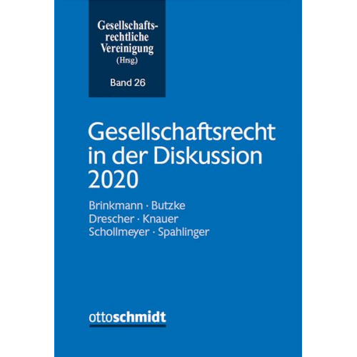 Gesellschaftsrecht in der Diskussion 2020