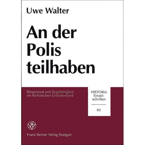 Uwe Walter - An der Polis teilhaben