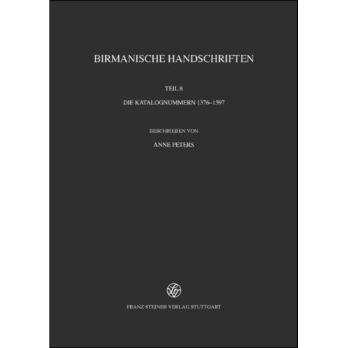 Burmese Manuscripts / Birmanische Handschriften