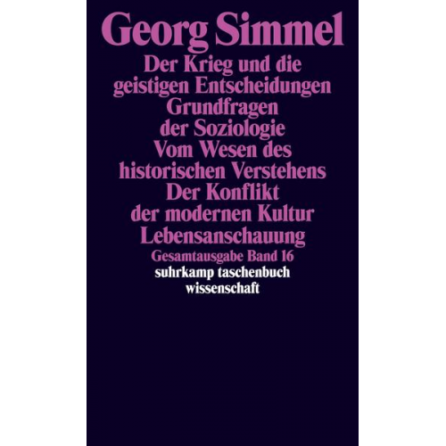 Georg Simmel - Gesamtausgabe in 24 Bänden