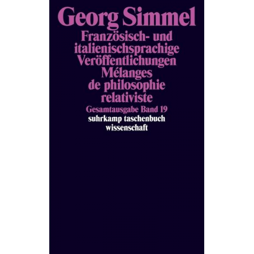 Georg Simmel - Gesamtausgabe in 24 Bänden