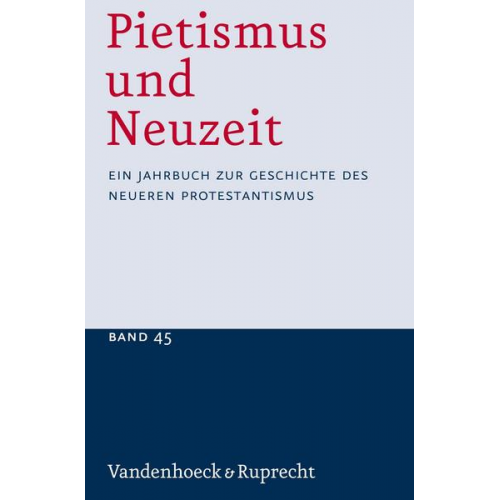 Pietismus und Neuzeit Band 45 – 2019