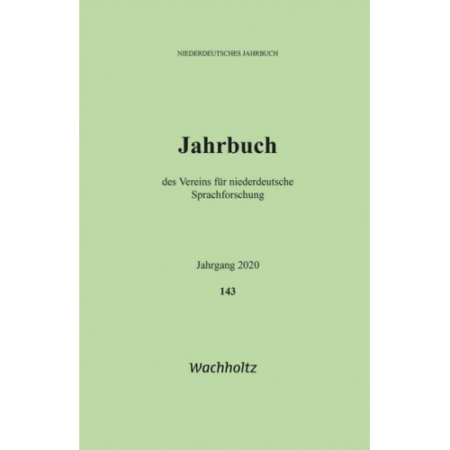 Niederdeutsches Jahrbuch 143 (2020)