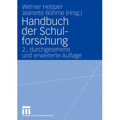 Handbuch der Schulforschung