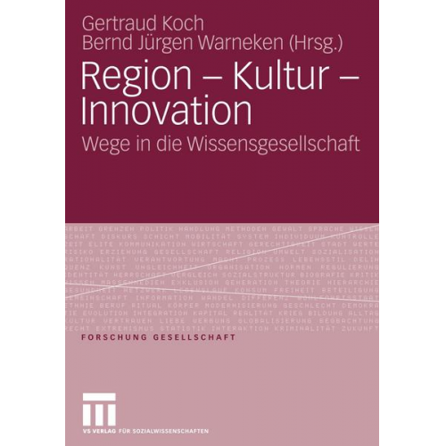 Gertraud Koch & Bernd J. Warneken - Region - Kultur - Innovation