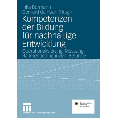 Inka Bormann & Gerhard de Haan - Kompetenzen der Bildung für nachhaltige Entwicklung