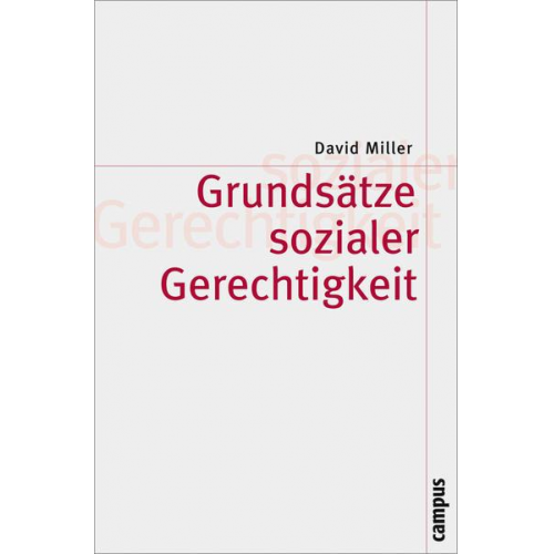 David Miller - Grundsätze sozialer Gerechtigkeit