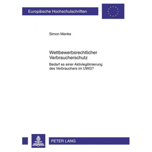 Simon Menke - Wettbewerbsrechtlicher Verbraucherschutz