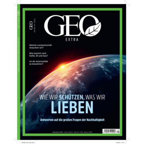 Jens Schröder & Markus Wolff - GEO extra SH 1/21 - Wie wir schützen, was wir lieben