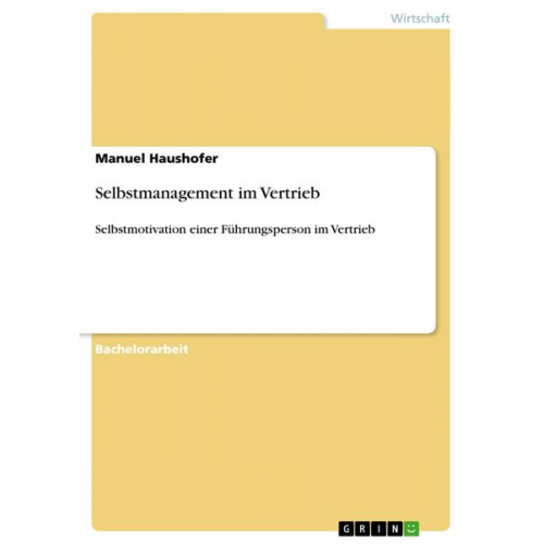 Manuel Haushofer - Selbstmanagement im Vertrieb