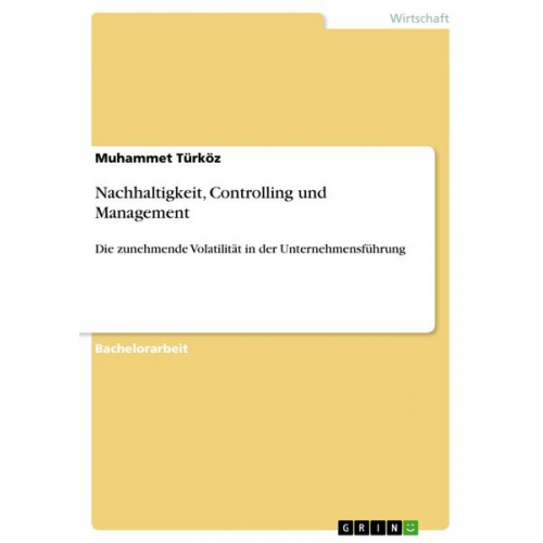 Muhammet Türköz - Nachhaltigkeit, Controlling und Management