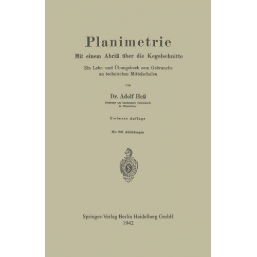 Adolf Hess - Planimetrie