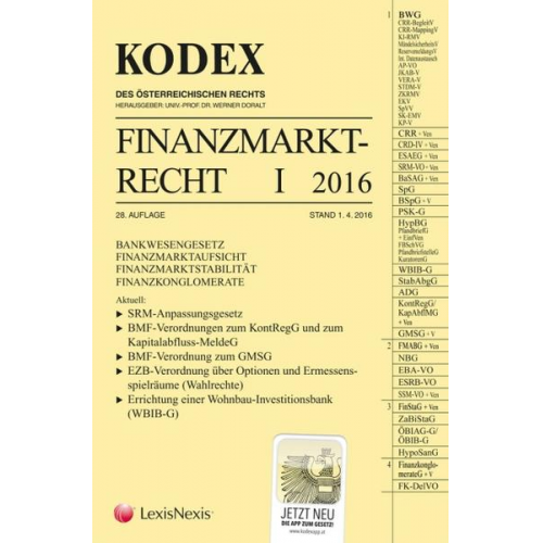 KODEX Finanzmarktrecht Band I 2016