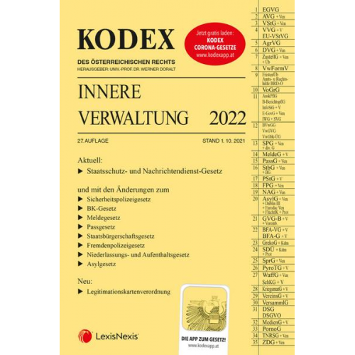 KODEX Innere Verwaltung 2022 - inkl. App