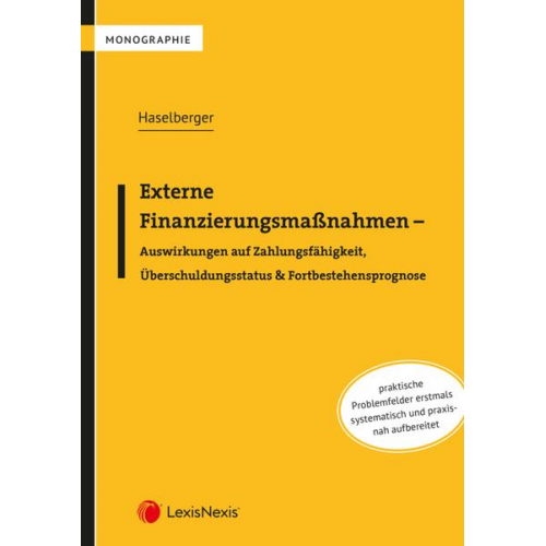 Thomas Haselberger - Externe Finanzierungsmaßnahmen - Auswirkungen auf Zahlungsfähigkeit, Überschuldungsstatus & Fortbestehensprognose