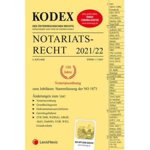 KODEX Notariatsrecht 2021/22 - inkl. App