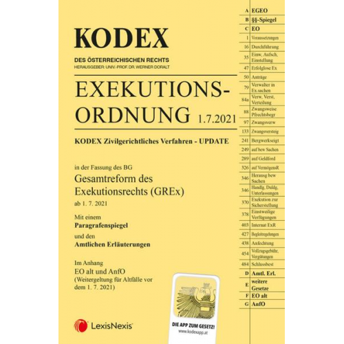 Kodex Exekutionsordnung - GREx - inkl. App