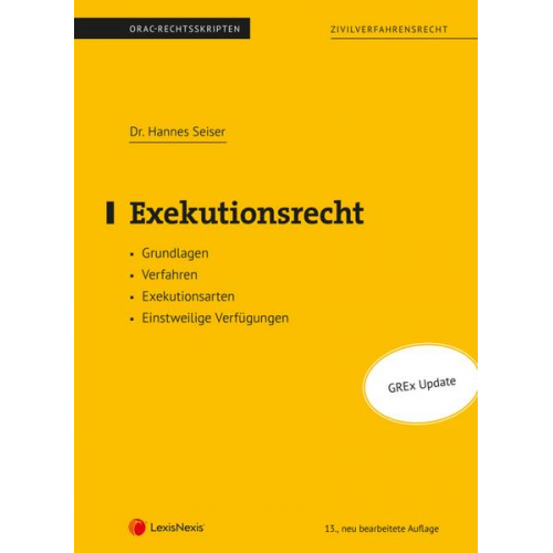 Hannes Seiser - Exekutionsrecht (Skriptum)