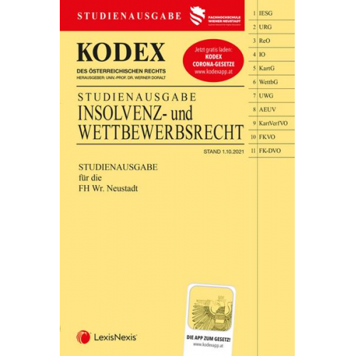 KODEX Insolvenz- und Wettbewerbsrecht - inkl. App