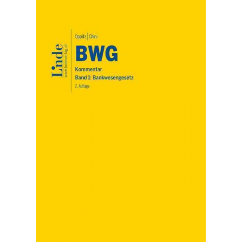 Martin Oppitz & Leo Chini - BWG   Bankwesengesetz