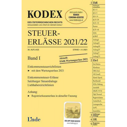 Elisabeth Titz-Frühmann - KODEX Steuer-Erlässe 2021/22, Band I