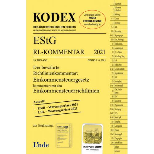 Manfred Bauer - KODEX EStG Richtlinien-Kommentar 2021