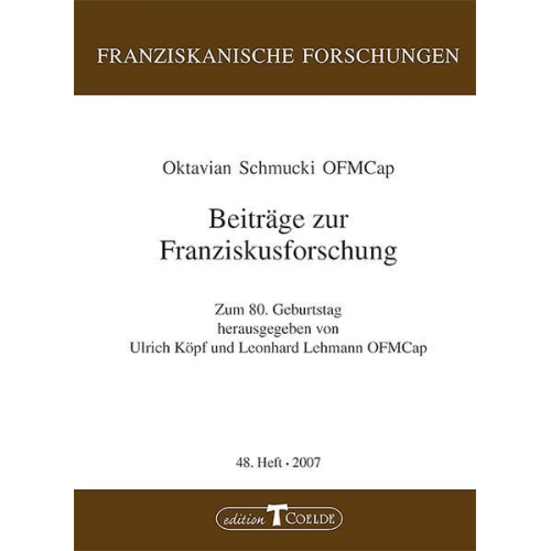 Oktavian Schmucki - Beiträge zur Franziskusforschung