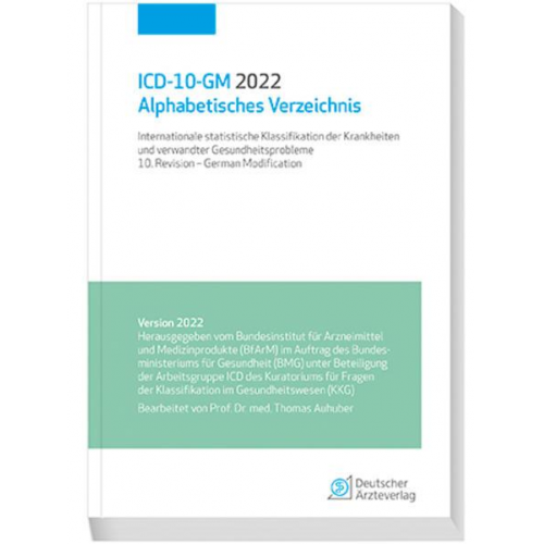 ICD-10-GM 2022 Alphabetisches Verzeichnis