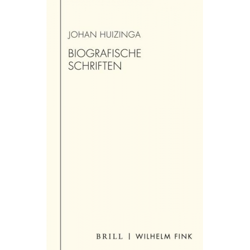 Johan Huizinga - Biografische Schriften